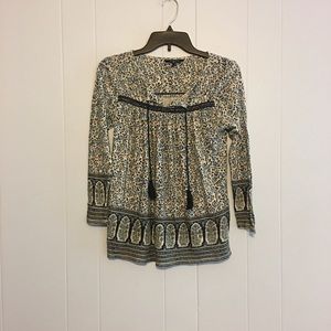 Lucky Brand blue floral top